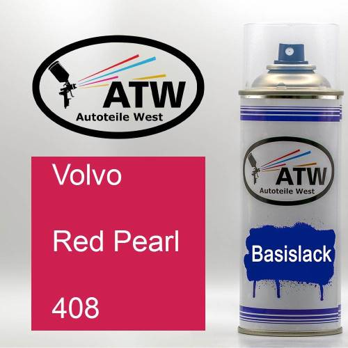 Volvo, Red Pearl, 408: 400ml Sprühdose, von ATW Autoteile West.